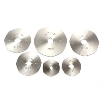 Factory direct sales of Fenggang's various specifications of round knives, high-speed steel cutting tables, round blades, white steel circular cutting tables, and large round knives details Picture