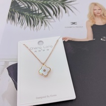 Chenlong jewelry titanium steel four-leaf clover necklace fadeless C0951-47.5