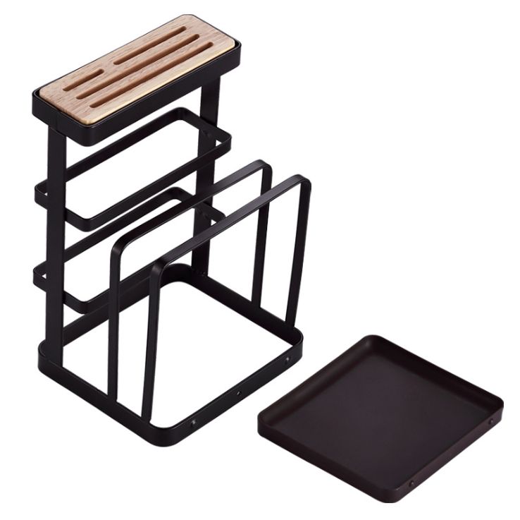 Plastic steel tool holder with water tray shelf cutting board shelf mesa finishing shelf kitchen supplies