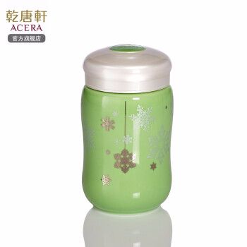 【 Gan Tang Xuan 】 Happy Snowflake Travel Cup Ceramic Water Cup, single layer 330ml details Picture