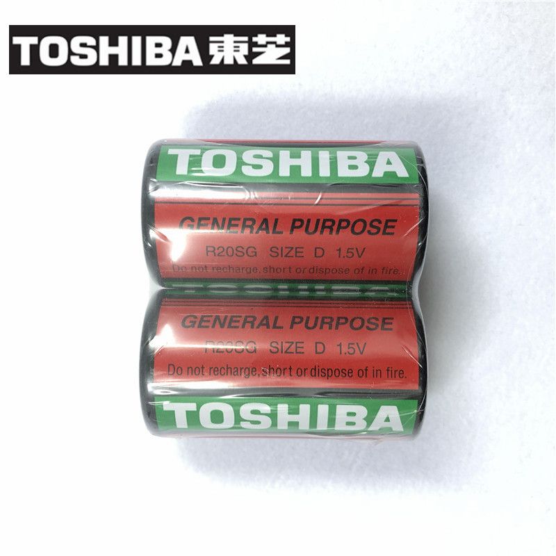电池红东芝TOSHIBA原装正品1号D电池R20SG电池1.5V碳性电池大号