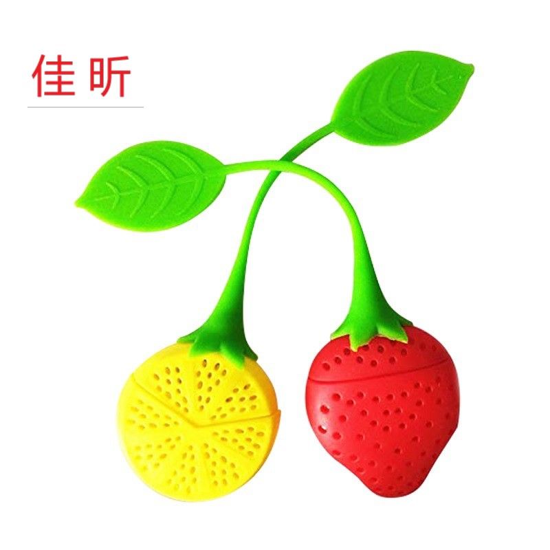 厂家直销迷你草莓 柠檬 鸭梨 包包 茶漏泡茶器茶叶过滤器硅胶茶球