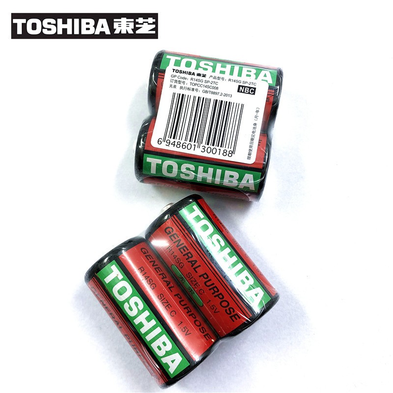 电池红东芝TOSHIBA原装正品铁壳 2号C电池R14SG电池1.5V碳性电池详情2
