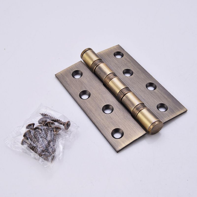 Brass plated gold hinge 4 "4*3*3.0 stainless steel flat open white stainless steel door loose leaf black hinge Item Picture