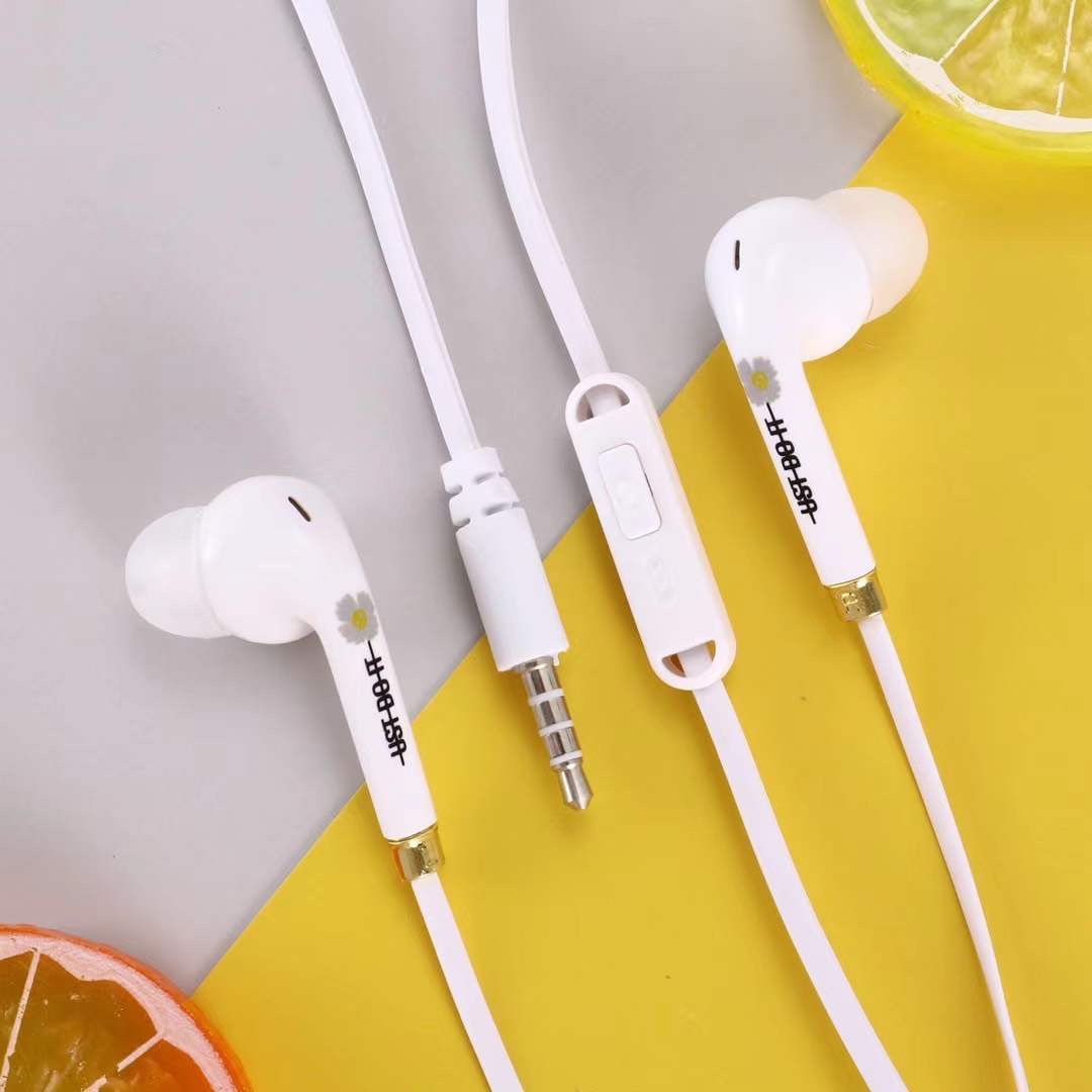 新款GO-315小雏菊🌼手机耳机 语言耳机白底实物图