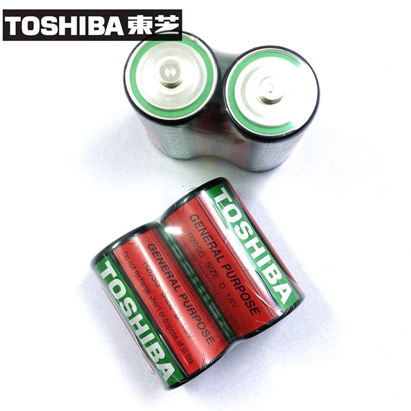 电池红东芝TOSHIBA原装正品1号D电池R20SG电池1.5V碳性电池大号详情图3
