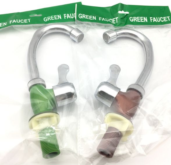 Plastic head, plastic handle, plastic steel vertical thickened explosion-proof faucet details Picture