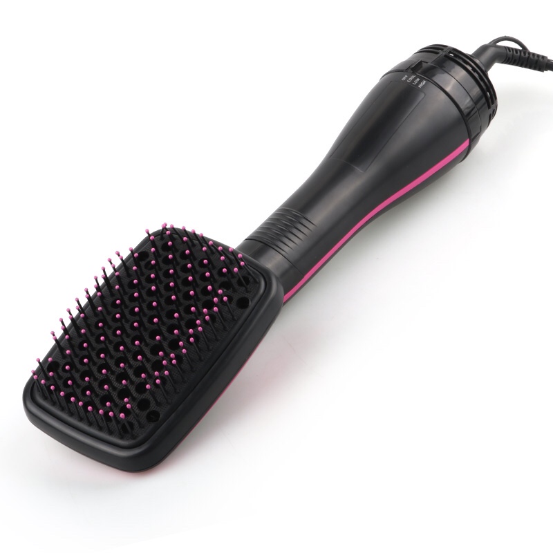 Internet-famous 2-in-1 straight hair comb, cross-border negative ion volupting hot air comb, all-in-one hair dryer, lazy person, straight and curly dual-purpose comb, with inner buckle for fluffy design