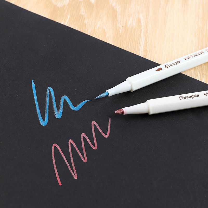 Genuine Guangna 6510 multi-purpose metallic photo pen, album pen, signature pen, black cardstock special pen, 20 colors Specification image