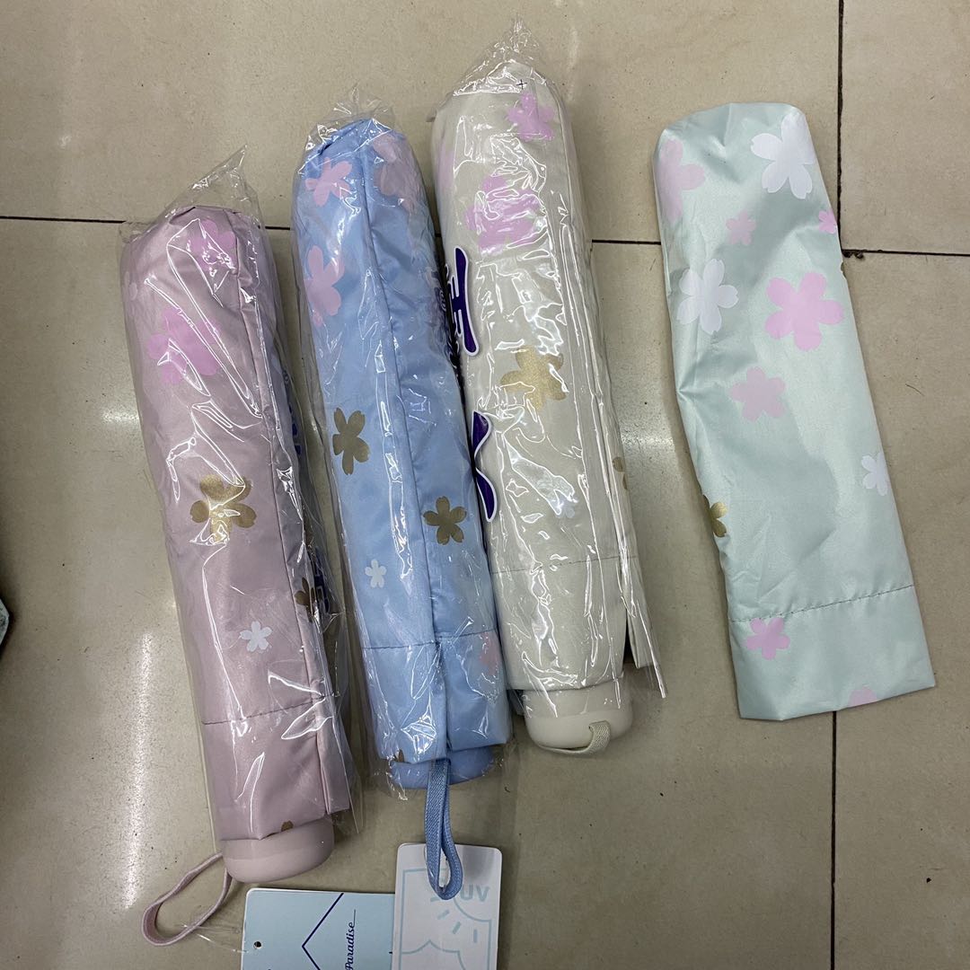 天堂三折防紫外线伞