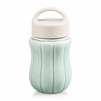 【 Gan Tang Xuan 】 Live Porcelain Pumpkin Fairy Travel Ceramic Cup Portable Water Cup, Single Layer 350ml details Picture