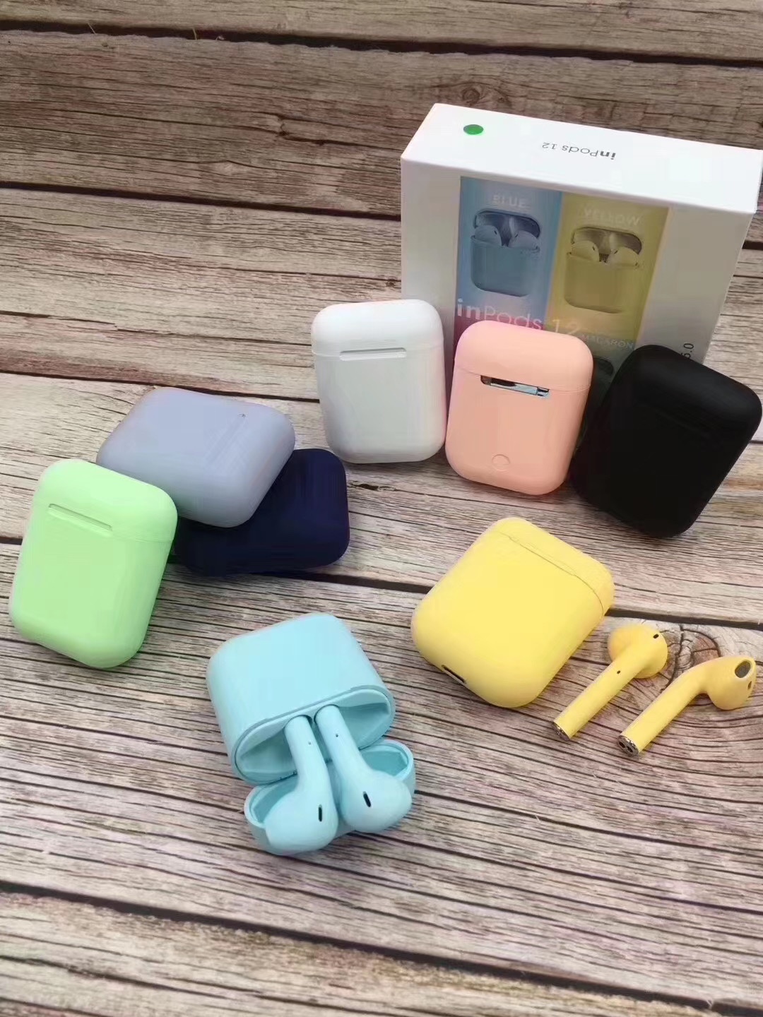 二代马卡龙蓝牙耳机 TWS 对耳耳机 Inpods12