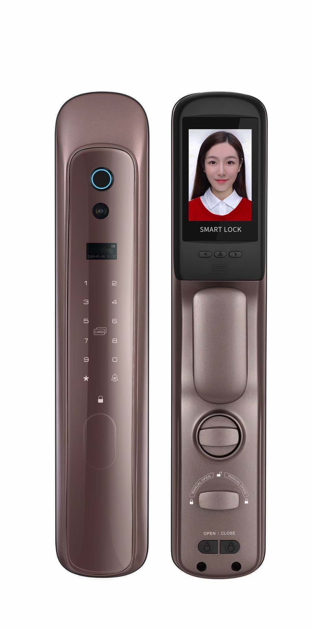 Fingerprint door lock, fingerprint padlock, card-swiping door lock, password door lock, smart door lock, electronic door lock detail image 1