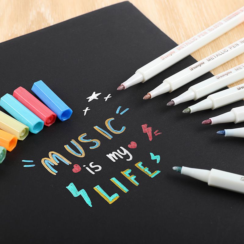 Genuine Guangna 6510 multi-purpose metallic photo pen, album pen, signature pen, black cardstock special pen, 20 colors Application Scenario