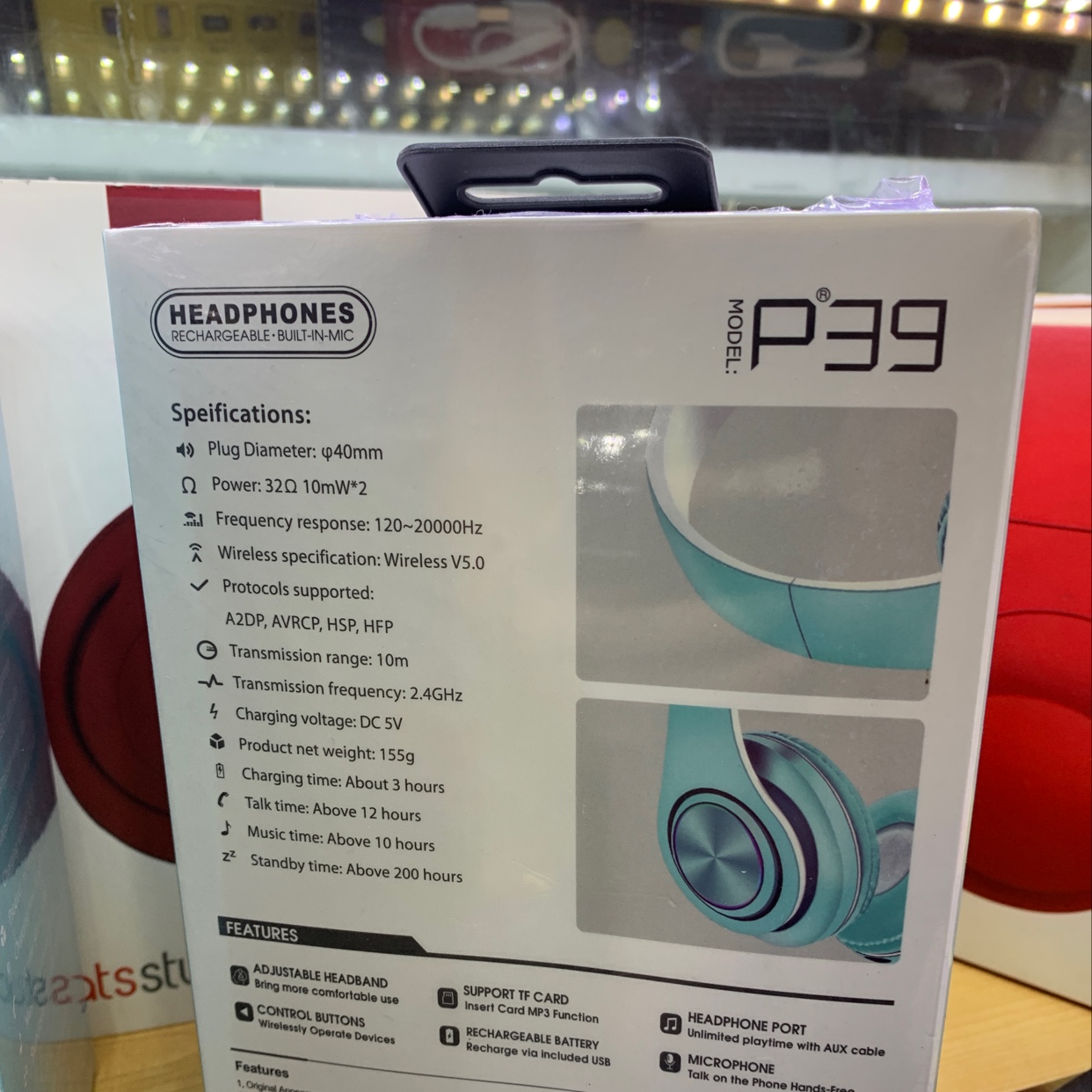 Bluetooth Headset p39 Specification image