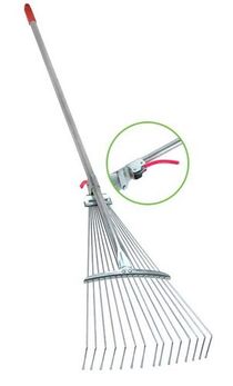 Garden tools Leaf rake Steel pipe steel wire rake Telescopic iron rake