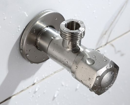 304 stainless steel Angle valve, universal Angle valve for cold and hot water, 4-inch thickened lead-free explosion-proof Angle valve, water heater stop valve