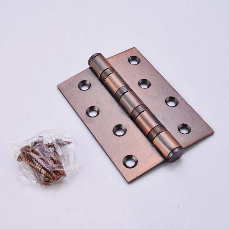 Brass plated gold hinge 4 "4*3*3.0 stainless steel flat open white stainless steel door loose leaf black hinge Application Scenario