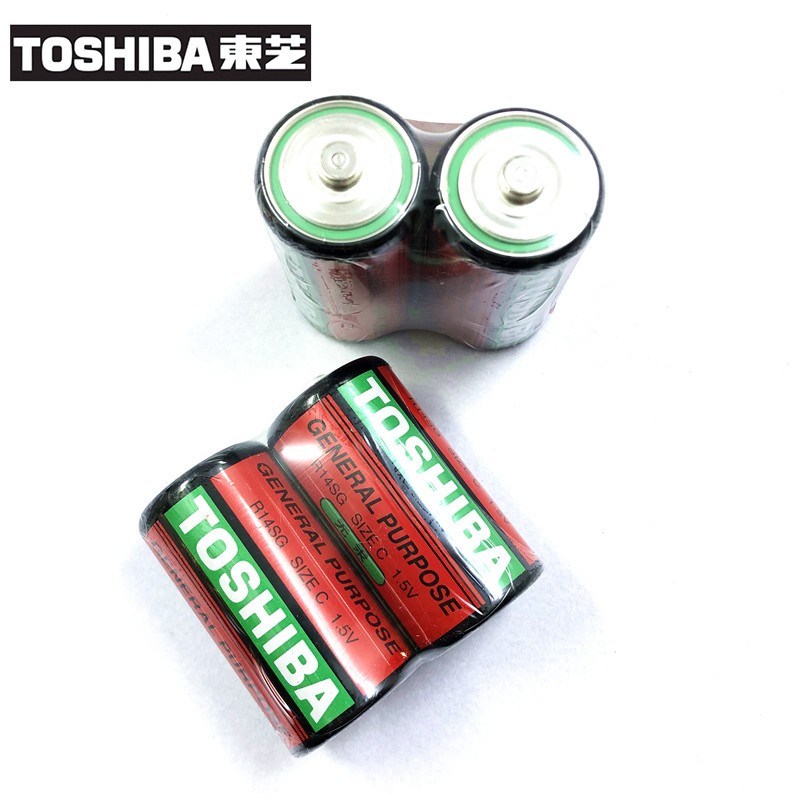 电池红东芝TOSHIBA原装正品铁壳 2号C电池R14SG电池1.5V碳性电池详情1