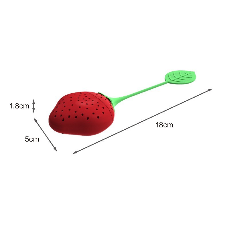 厂家直销迷你草莓 柠檬 鸭梨 包包 茶漏泡茶器茶叶过滤器硅胶茶球详情图1