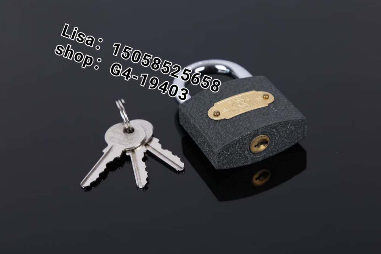 【厂家直供】家用防盗锁挂锁多规格锁头 多用通开挂锁 门锁32mm细节图