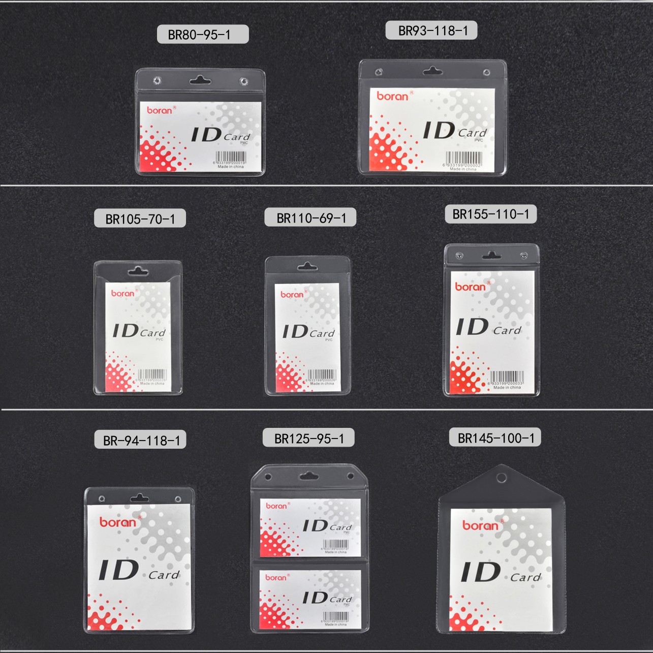 定制软膜PVC工作证套展会证学生胸牌软皮套透明插卡套卡保护套详情图5