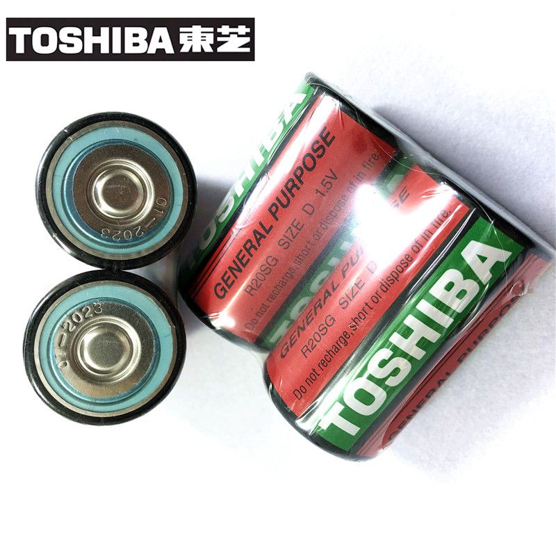 电池红东芝TOSHIBA原装正品1号D电池R20SG电池1.5V碳性电池大号详情图4