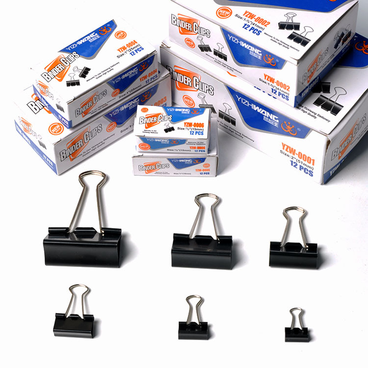 Yizhiwang A-0004 black box long tail clamp, 12 pieces per box, 240 boxes per piece. The price is per box, the weight is per piece, and the product size is 25mm. detail image 1