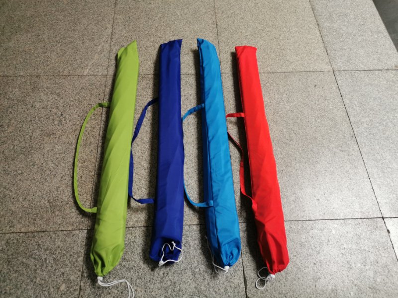 Factory direct sales of 200CM plain silver gel polyester beach umbrellas Item Picture