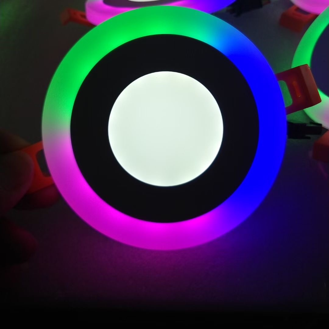 Two-Color Panel Light For Interior Lighting