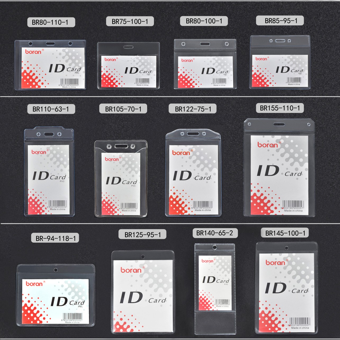 定制软膜PVC工作证套展会证学生胸牌软皮套透明插卡套卡保护套详情图6