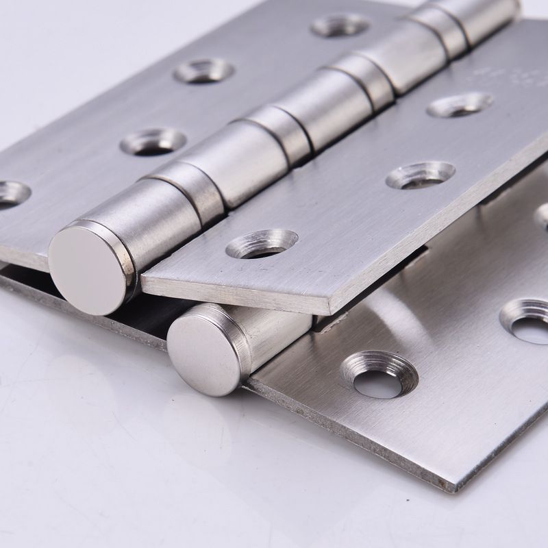 Stainless steel flat hinge silent bearing 5 "wooden door 4" hinge door folding interior door hinge details Picture