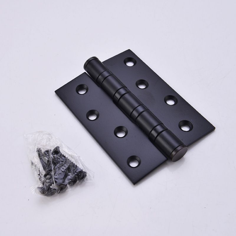 Brass plated gold hinge 4 "4*3*3.0 stainless steel flat open white stainless steel door loose leaf black hinge Specification drawing