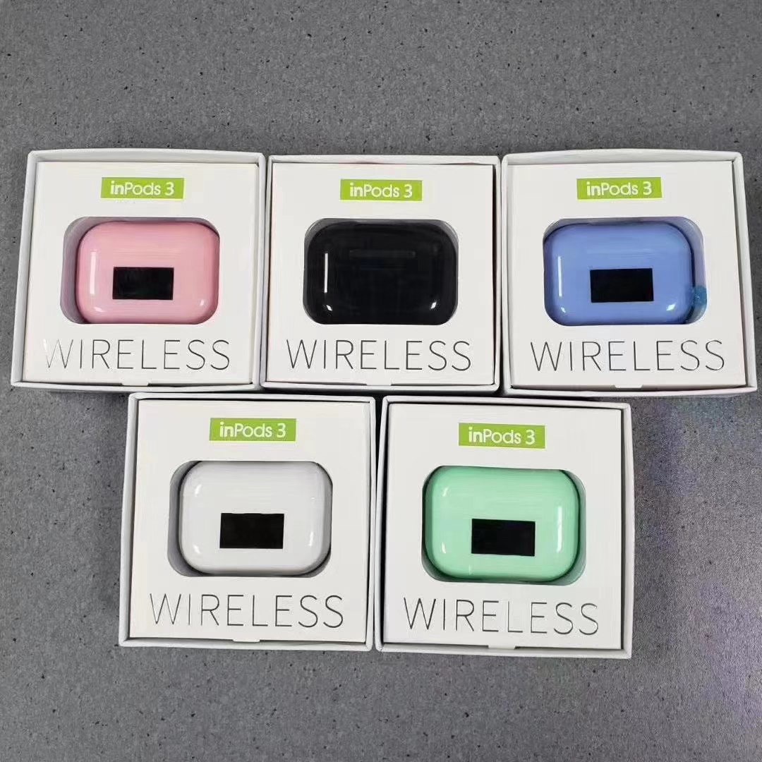 马卡龙三代蓝牙耳机彩色 带显示屏产品图