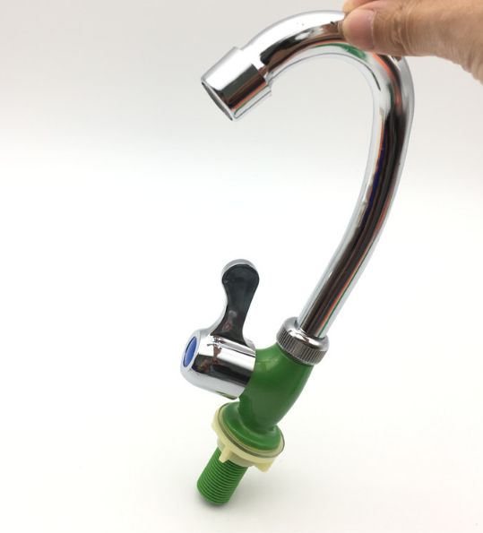 Plastic head, plastic handle, plastic steel vertical thickened explosion-proof faucet