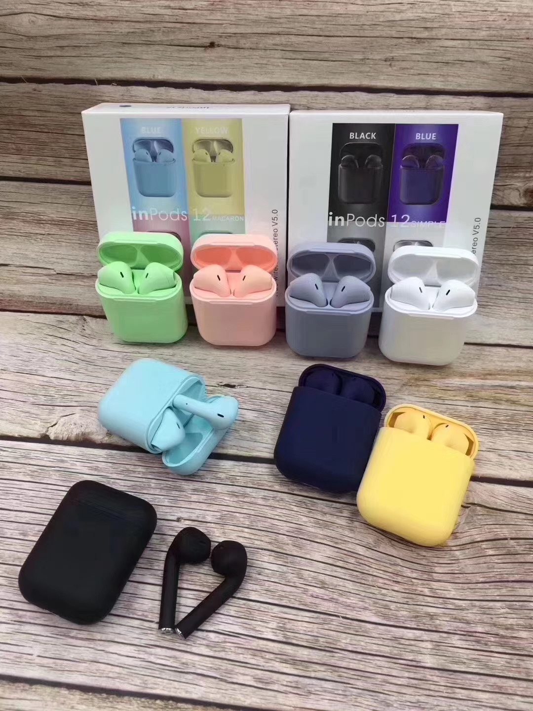 二代马卡龙蓝牙耳机 TWS 对耳耳机 Inpods12