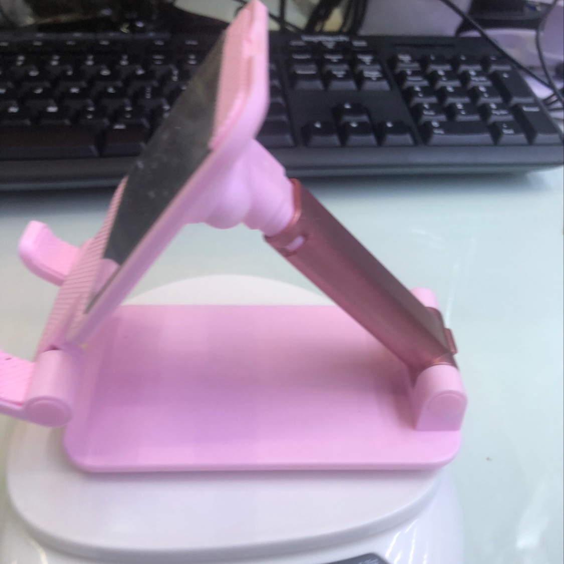 手机支球架细节图