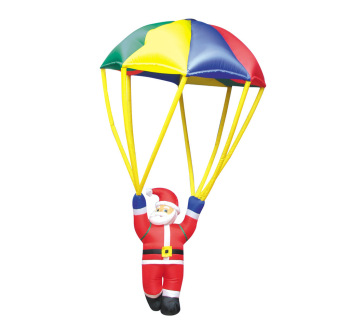 Christmas 9123 new inflatable Christmas parachute father genuine goods fine styling with transformer fan thumbnail