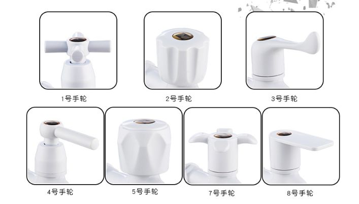 PP material porcelain white plastic faucet, 6-minute quick-opening water-saving washing machine faucet, kitchen single-cooling faucet details Picture