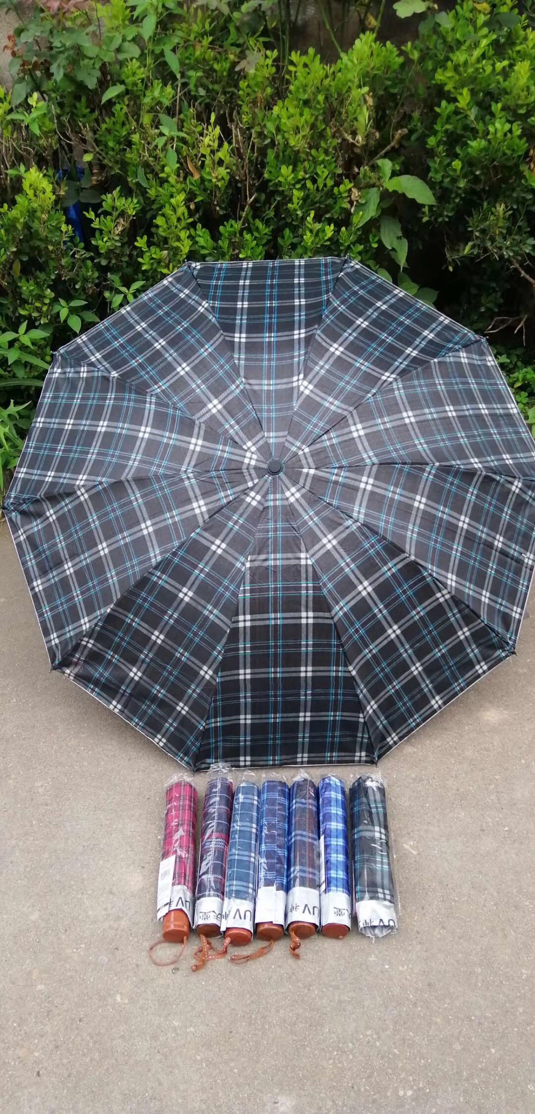 70公分10开格子银胶细节图