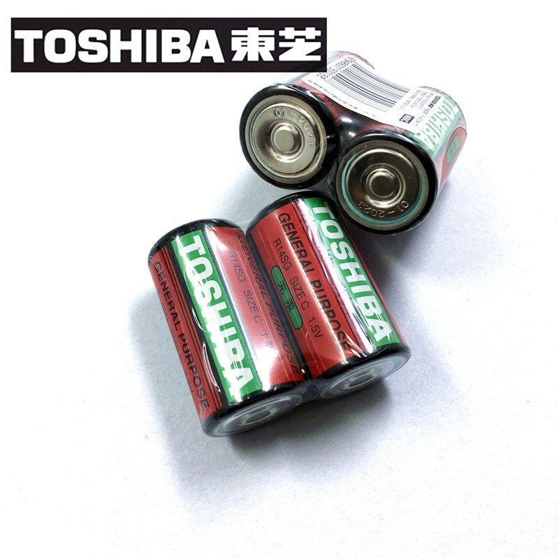 电池红东芝TOSHIBA原装正品铁壳 2号C电池R14SG电池1.5V碳性电池详情3