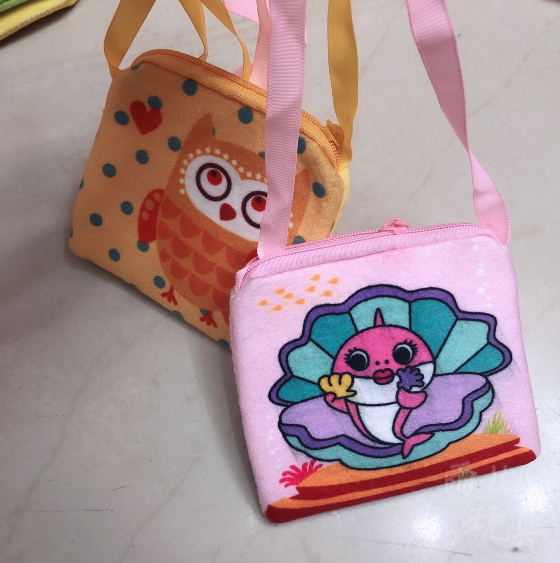 猫头鹰正方形挎包钱包10cm方形儿童斜挎包零钱包单肩包斜挎包