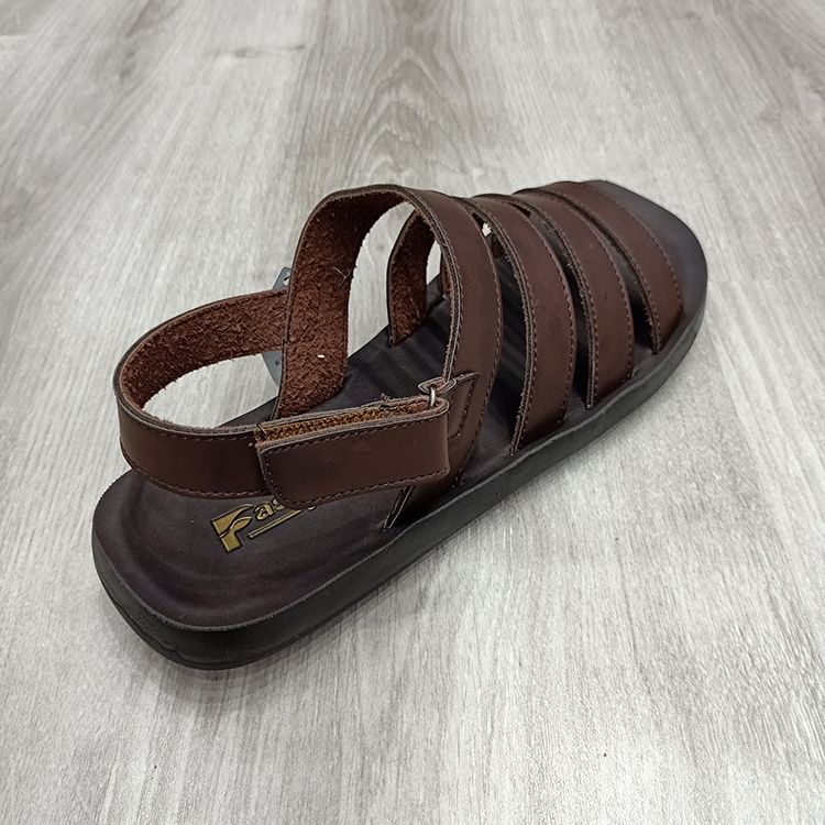 Classic four-sided horizontal grain PU upper men's sandals详情图3