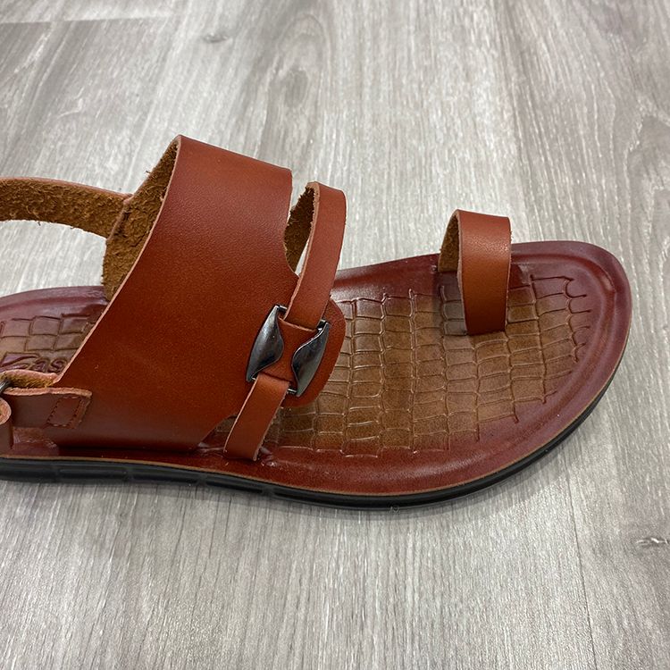 Fashionable PU leather outdoor men's beach sandals详情图4
