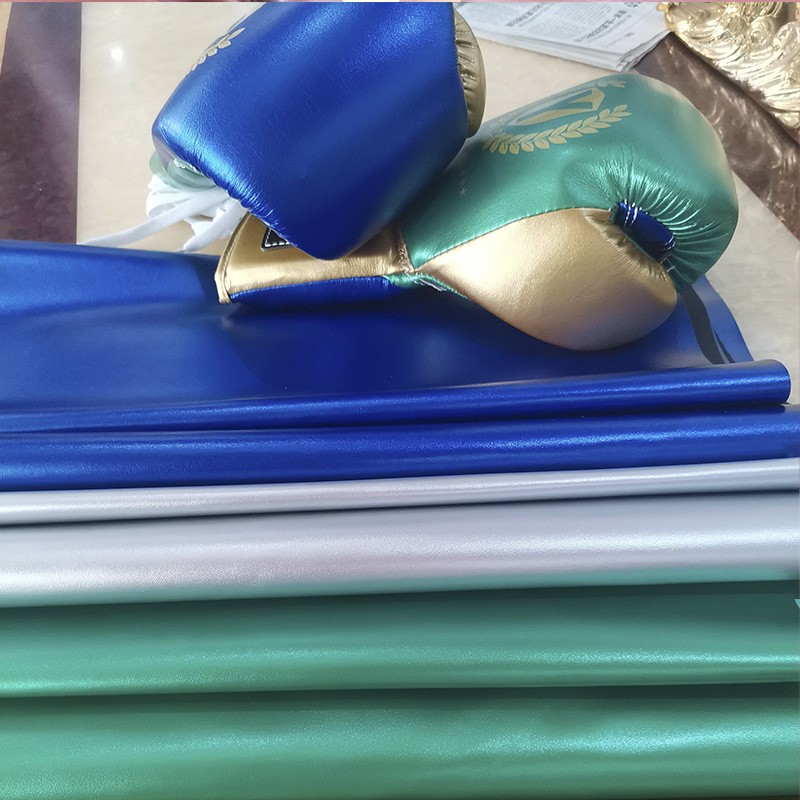 Factory direct sales of ultra-fine bottom boxing leather artificial leather bags, sports goods, protective gear, pu leather fabric processing and customization detail image 1