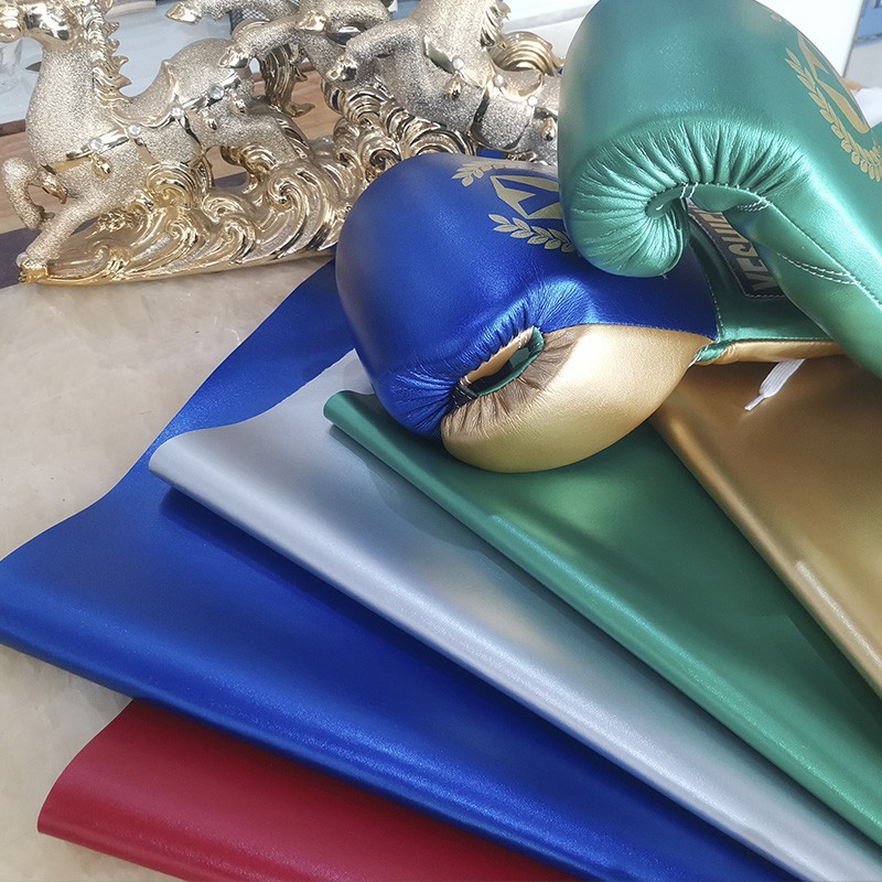 Factory direct sales of imitation cotton fleece boxing leather, artificial leather bags, sports goods, protective gear, pu leather fabric processing and customization detail image 4