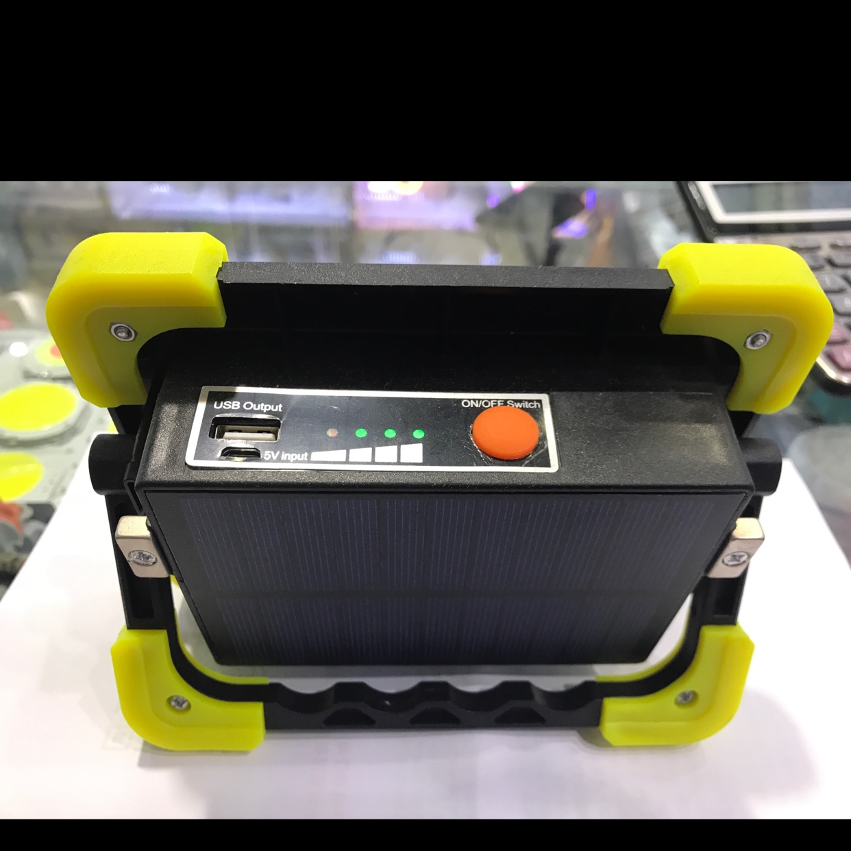 Flash Light Solar Portable Usb Charging Light Specification drawing
