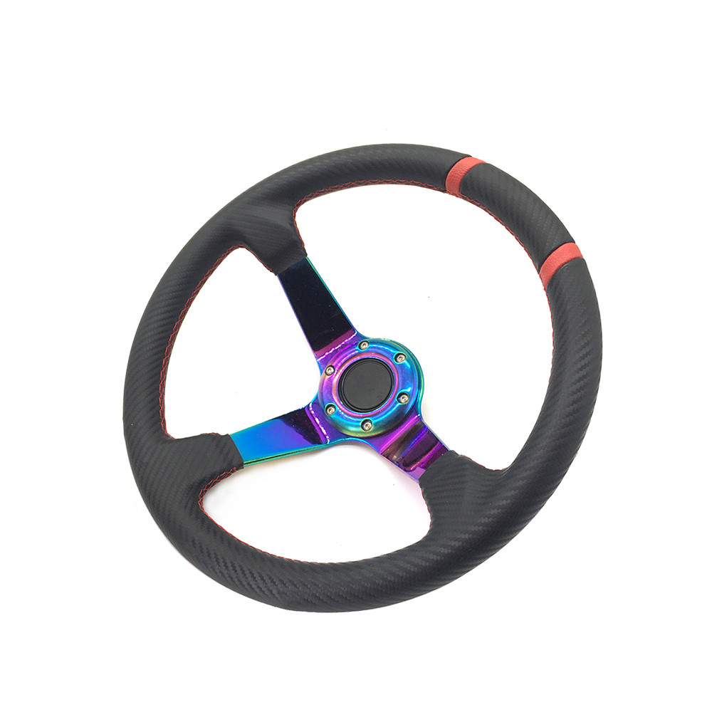 Steering wheel modification: PVC car steering wheel, car interior, car accessories modification: Universal PVC car steering gear detail image 1