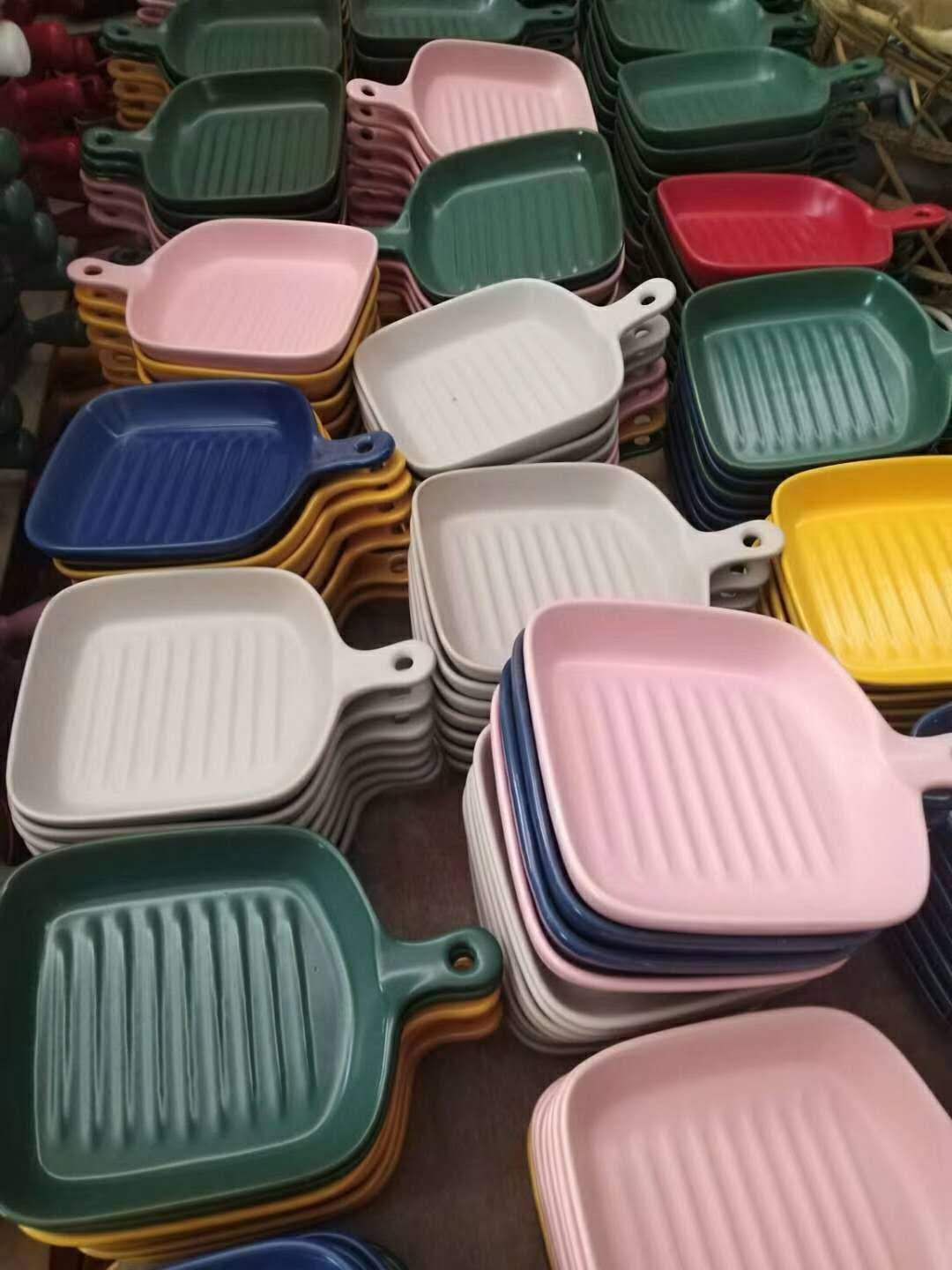 陶瓷手柄烤盘本季新款厂家直销现货直销2022