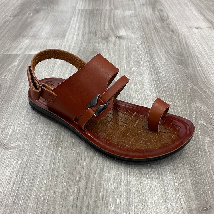 Fashionable PU leather outdoor men's beach sandals详情图1